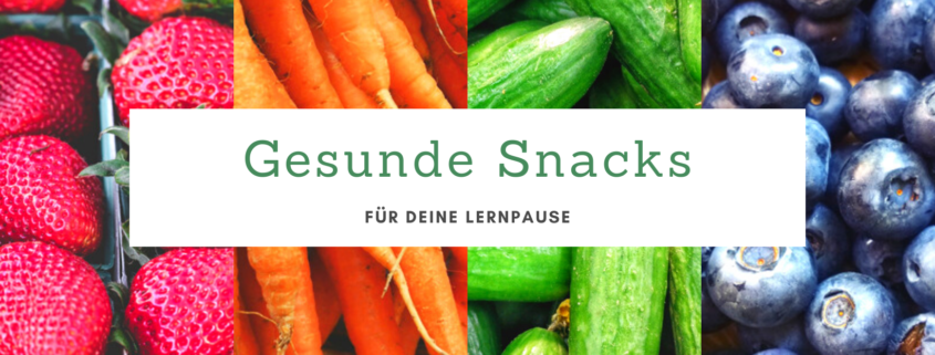 Studium Lernpause Snacks