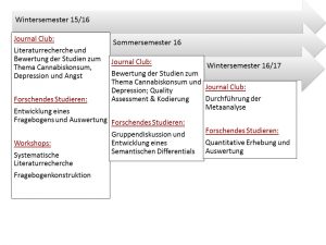 Abbildung 1: Ablaufplan für das ForstA-Projekt Juli 2015 bis Dezember 2016